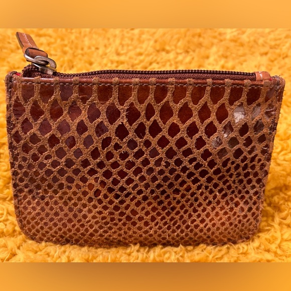 Dooney & Bourke Snakeskin Suede & Leather Wallet - Picture 2 of 7